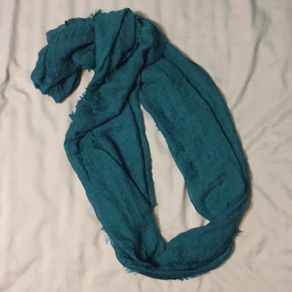 Turquoise infinity scarf
